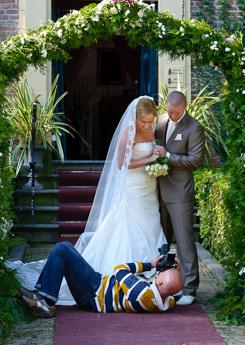 Bruidsfotograaf / Trouwfotograaf aan het werk