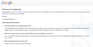 Google-Reader-discontinued