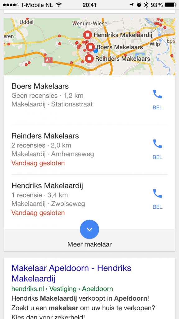 Makelaar Apeldoorn op mobiel